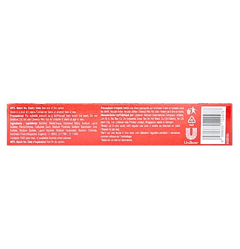 Closeup Toothpaste Red Hot 100g X Pack of 2Pcs - Image 2